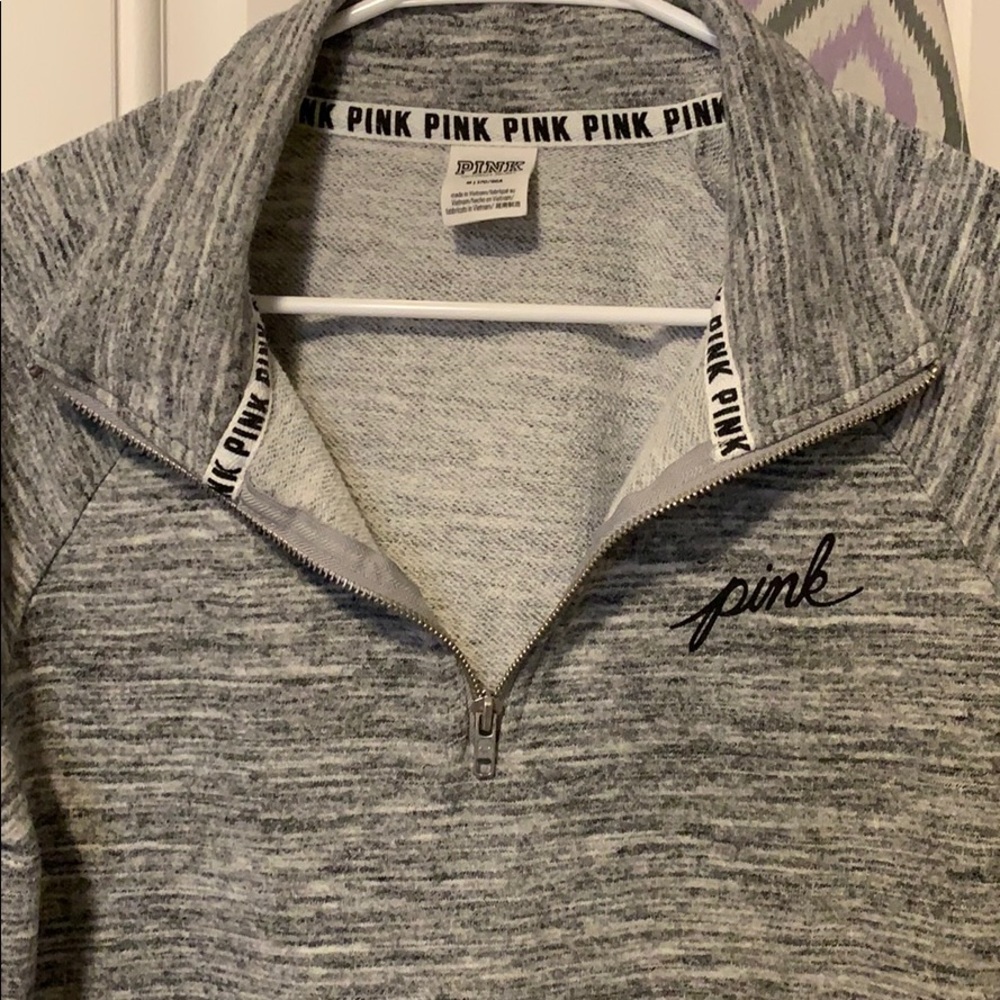 Pink half zip